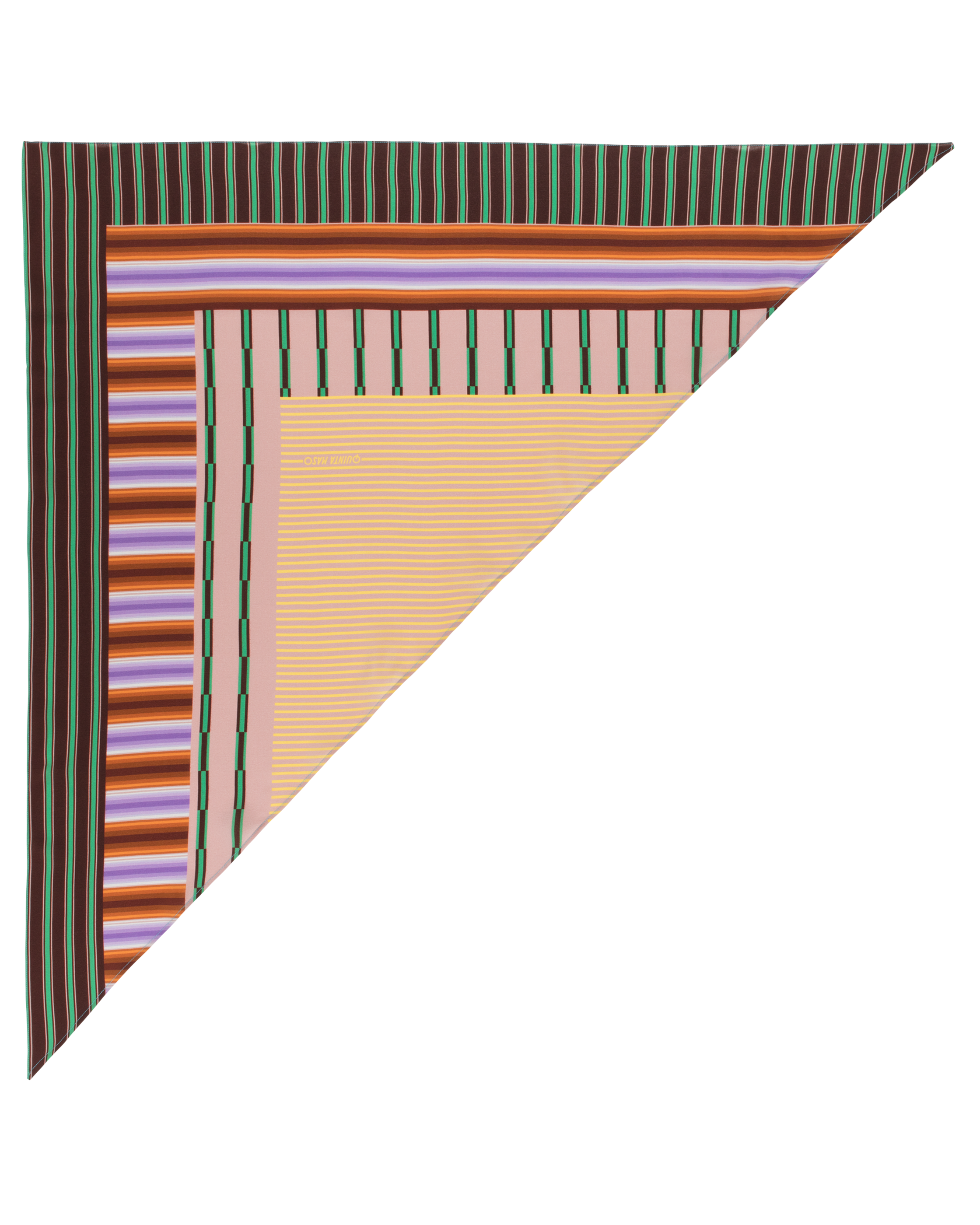 La Linea triangle silk scarf – Quinta Maso – QUINTAMASO